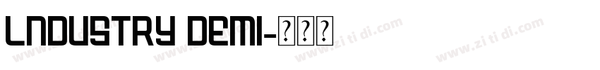lndustry demi字体转换
